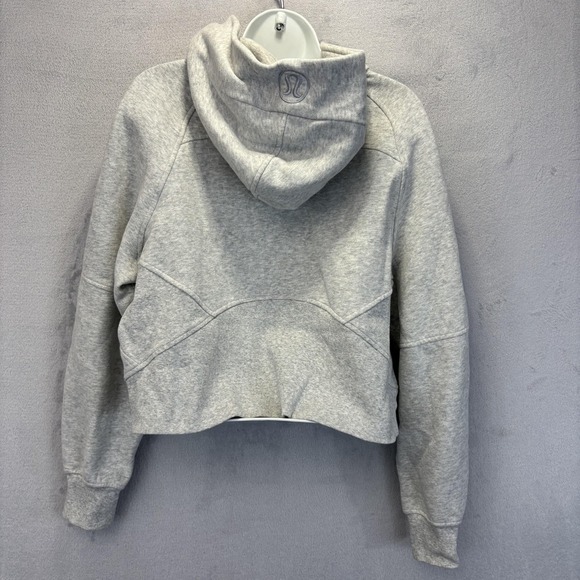 Lululemon Oversized Scuba Half-Zip Hoodie M/L Cropped Sweatshirt 1/2 Zip LW3DUSS - Picture 2 of 13